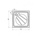 Поддон для душевой кабины RAVAK Perseus Pro 90x90x3см квадратный композитный без сифона белый XA037701010 - изображение 2