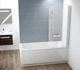 Шторка стеклянная для ванны распашная 150x79см RAVAK CHROME CVS1-80 R стекло прозрачное 6мм профиль хром 7QR40C00Z1 - изображение 3