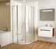Піддон для душової кабіни RAVAK Elipso Pro Chrome 90x90x3см напівкруглий композитний без сифону білий XA247701010 - зображення 4