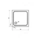 Поддон для душевой кабины RAVAK Perseus Pro Chrome 90x90x3см квадратный композитный без сифона белый XA047701010 - изображение 2
