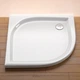 Поддон для душевой кабины RAVAK Elipso PAN 90x90x17.5см полукруглый акриловый без сифона белый A227701410 - изображение 4