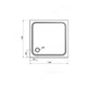 Піддон для душової кабіни RAVAK Perseus Pro Chrome 100x100x3см квадратний композитний без сифону білий XA04AA01010 - зображення 2