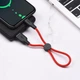 Кабель HOCO X21 Plus USB to Type-C 3A, 0.25m, silicone, silicone connectors, Black+Red - изображение 2