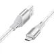 Кабель Borofone BX96 USB to MicroUSB 1m серый - изображение 1