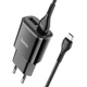 Мережевий зарядний пристрій HOCO C88A Star round dual port charger set(Micro) Black - изображение 1