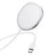 Бездротовий зарядний пристрій BOROFONE BQ12 Core magnetic holder wireless fast charger Silver - изображение 1