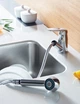 Смеситель кухонный с вытягивающейся лейкой Lamber 12789 - изображение 3