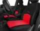Майки чехлы на передние сиденья Toyota Rav4 2000-2005 Pok-ter Tuning Classic с красной вставкой - изображение 2