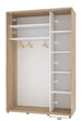 Шкаф-купе двухдверный Комфорт Мебель 150*60*240 см Натуральный 2 двери ДСП Стандарт - изображение 2