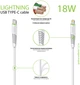 Кабель Intaleo CBFLEXTL1 Type-C to Lightning 1.2 м 20 Вт Белый (1283126504099) - изображение 2