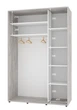 Шкаф-купе двухдверный Комфорт Мебель 150*60*210 см Бетон 2 двери ДСП Стандарт - изображение 2