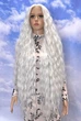 Перука на сітці Lace Wig Bohemian №1001E довгий платиновий блонд, 105 см, термостійке волокно - зображення 5