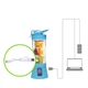 Фитнес блендер беспроводной A-Plus Juice Mixer 400мл, Powerbank 2000мАч, 4 ножа Голубой - изображение 8