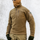 Толстовка флісова Armoline 1/4 Zip TRAVEL DEFENCE Coyote. 2XL - зображення 8