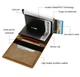Автоматичний картхолдер гаманець із RFID захистом Coffee - зображення 2