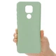 Силіконовий (TPU) чохол Deexe Silicone Case для Motorola Moto G9 Play / Moto E7 Plus - Green - зображення 4