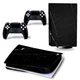 Виниловая наклейка для Sony PlayStation PS5 Black Marble - изображение 1