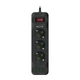 Фільтр-подовжувач AURA Energy 3+3 USB-A + USB-C (PD) 2M Black - зображення 2