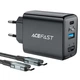 Зарядне мережеве ACEFAST A17 PD60W+QC 3.0 5W 1Type-C 1USB HDMI 4K + кабель Type-C - Type-C Чорний - изображение 1