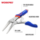 Клещи зажимные прямые (длинный нос) WORKPRO 250 мм CR-V PRO PLUS WP231076 - изображение 2