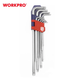Набір ключів шестигранних метричних з довгим важелем WORKPRO (9шт.) TORX S2 PRO WP222003 - зображення 1