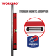 Уровень алюминиевый с магнитной базой WORKPRO 400 мм, 0.5 мм PRO WP262010 - изображение 8