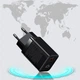 Мережевий зарядний пристрій Baseus Super Si Pro Quick Charger Type-C+USB 30W адаптер зі швидкою зарядкою black - зображення 8