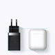 Мережевий зарядний пристрій Baseus Super Si Pro Quick Charger Type-C+USB 30W адаптер зі швидкою зарядкою black - зображення 12