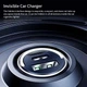 Автомобильное зарядное устройство 18W Olaf Mini Быстрая зарядка USB+Type-C Black (718562052362) - изображение 4
