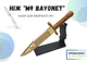 Конструктор дерев'яний, 3D пазл ніж M9 Bayonet з фарбами та клеєм №1 - зображення 1