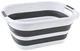 Відро складане MBM HOME BIN-18 26L WHITE/GRAY Біло-сіре - изображение 1