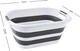 Відро складане MBM HOME BIN-18 26L WHITE/GRAY Біло-сіре - изображение 2