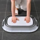 Відро складане MBM HOME BIN-18 26L WHITE/GRAY Біло-сіре - изображение 5
