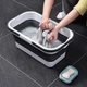 Відро складане МВМ MY HOME BIN-19 16L WHITE/GRAY Біло-сіре - зображення 10