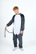 Пижама Мужская Кигуруми Kigurumi Лемур Серый L 165-175 см. (1055/1) - изображение 4