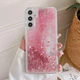 Чохол Glitter для Samsung Galaxy A34/A346 бампер рідкий блиск акваріум рожевий - зображення 1