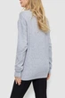Жіночий светр в'язаний колір сірий oversize 204R179 - зображення 5