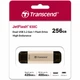 USB флеш накопитель Transcend 256GB JetFlash 930 Gold-Black USB 3.2/Type-C (TS256GJF930C) - изображение 8