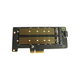 Контроллер Dynamode 2х M.2 NVMe M-Key /SATA B-key SSD to PCI-E 3.0 x4/ x8/ x16, (PCI-Ex4- 2xM.2 MB-key) - изображение 1