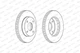 Тормозные диски FERODO DDF2134C Mitsubishi Lancer 40206JX00A, 402063LG0A, D02063LG0B - изображение 1