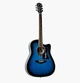 Гітара електроакустична Equites EQ901C/BLS 41'' + Cherub GT-3 Pream (Синього кольору) - зображення 2