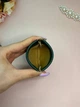 Маленька та компактна косметичка/футляр для дрібниць з м'якої штучної шкіри на магніті зеленого кольору - зображення 7