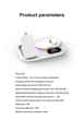 Бездротова зарядка Magsafe A06 RGB QI док-станція для iPhone Apple Watch AirPods для айфона годинника підсвіткою нічник Біла - зображення 2