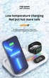 Бездротова зарядка Magsafe A06 RGB QI док-станція для iPhone Apple Watch AirPods для айфона годинника підсвіткою нічник Біла - зображення 6