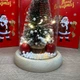 Новогодняя елка в колбе Christmas Light с LED подсветкой и шарами на батарейках со светящейся светодиодной гирляндой - изображение 6