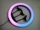Кольцевая LED лампа RGB 36см 3 крепления USB MJ36 - изображение 6
