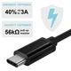 Кабель USB 3.0 - USB Type-C 3A 0.5 м Черный (DTC05M-BL) - изображение 2