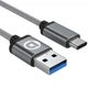 Кабель USB 3.0 - USB Type-C 3A 0.5 м Серый (DTC05M-G) - изображение 1