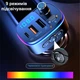 FM-трансмиттер модулятор T65 QC3.0 PD 18W Черный (FMT65) - изображение 6
