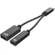Кабель OTG Type-C - Type-C та USB 2.0 Чорний (TCOTGTC-B) - зображення 2